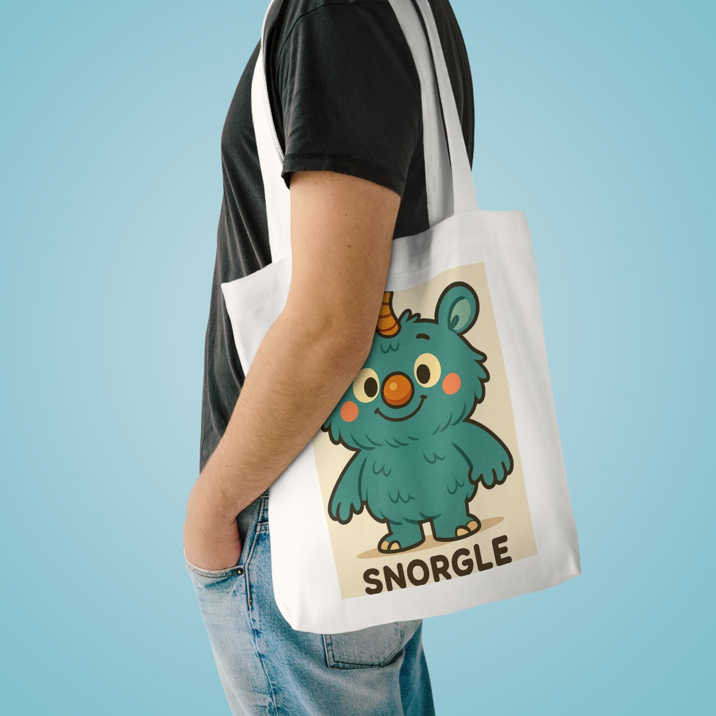Snorgle Monster Cotton Tote Bag