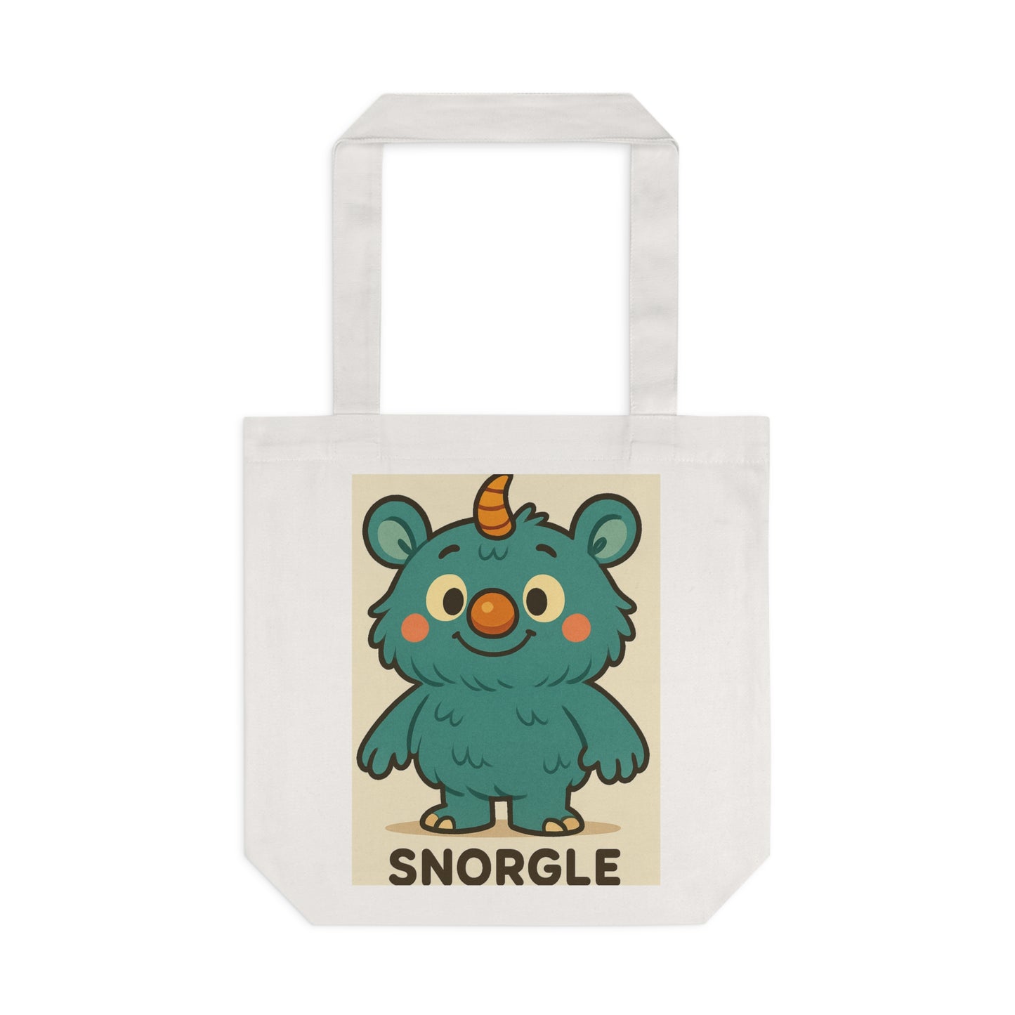 Snorgle Monster Cotton Tote Bag