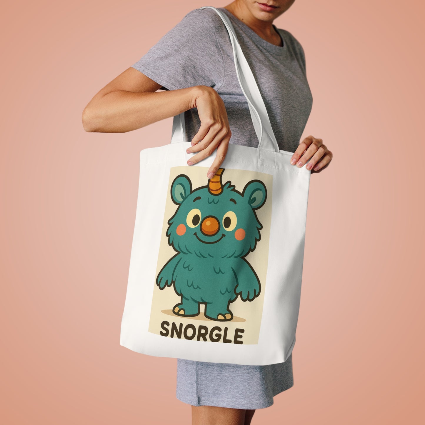 Snorgle Monster Cotton Tote Bag