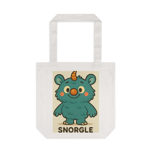 Snorgle Monster Cotton Tote Bag