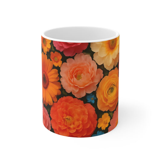 Floral Ceramic Coffee Mug